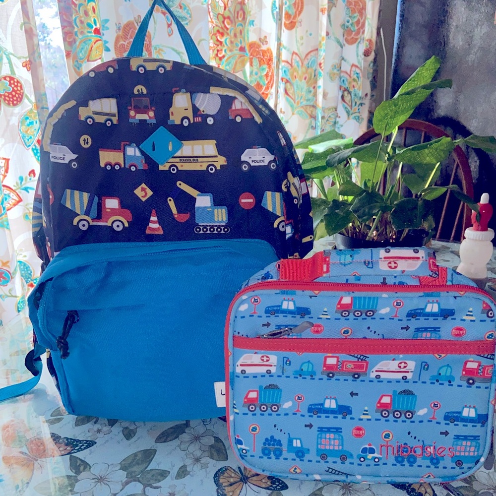 Transportation backpack and lunchbox